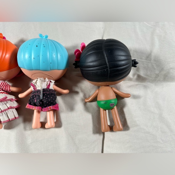 Lalaloopsy 7” Little Sister Dolls Lot Of 4 Dressed / Undressed Bundle - Picture 8 of 16